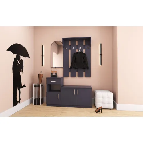 Прихожая Алиса, Антрацит, 1200/400/1880