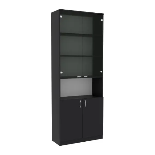 Шкаф офисный ОШС-2, Антрацит, 800/340/2100