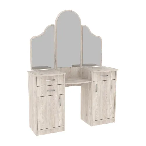 Стол туалетный Трюмо Диана, Самоа Дымчатый, 1200/420/1630