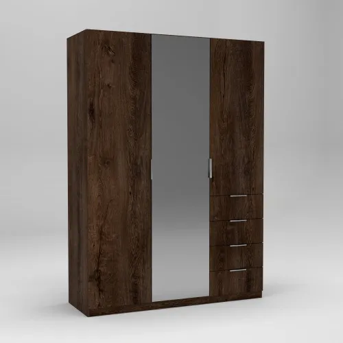 Шкаф Кристалл 2, Дуб Конкордия, 1500х520х2100