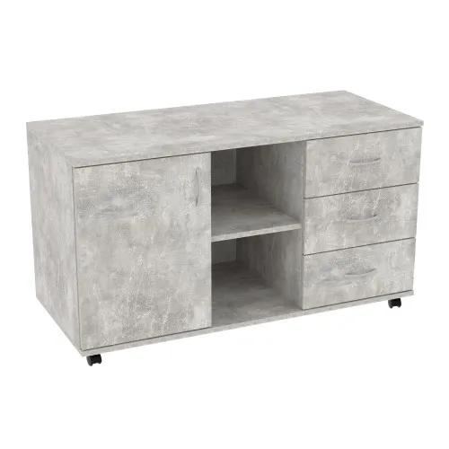 Тумба офисная ТМО-1, Бетон, 1100/480/620