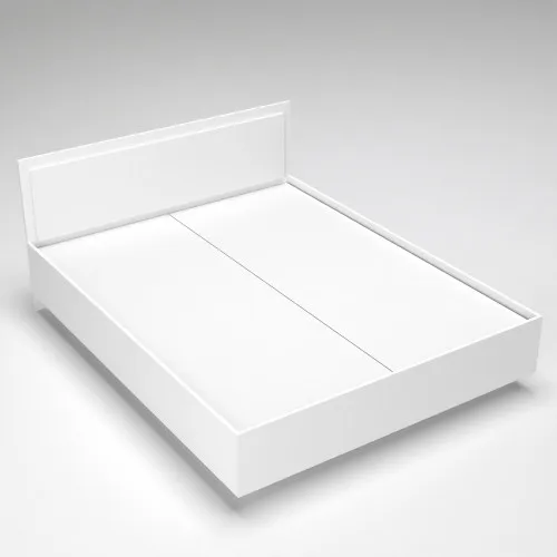 Кровать Кристалл №2 двуспальная, Белый, 2035х1432х850