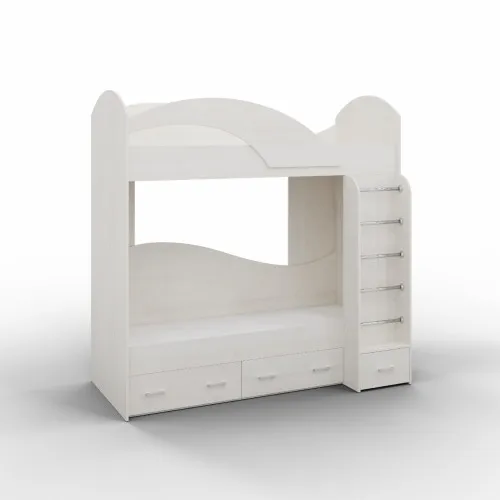 Ліжко двоповерхове, Дуб Шамоні Світлий, 2040х1000х2000