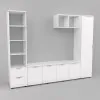 Стенка в гостиную Ketrin-2, Белый, 2440х425х1880