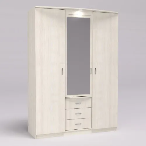 Шкаф Диана, Дуб Шамони Светлый, 1500х650х2100