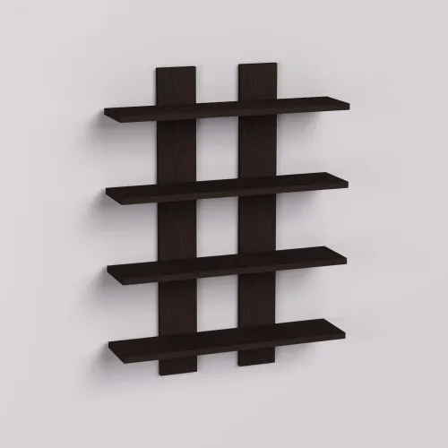 Полка навесная П-4, Венге Магия, 600/120/800