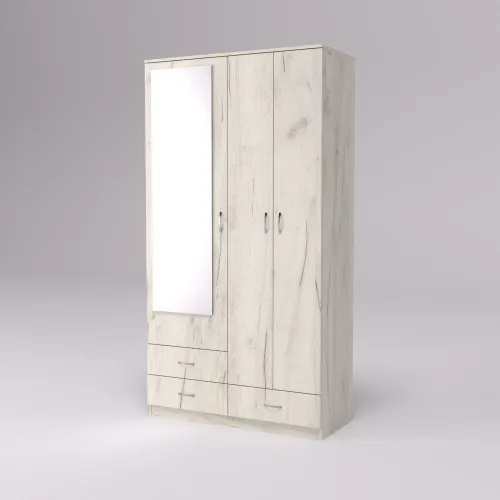 Прихожая ГКШ-8, Дуб Крафт Белый, 1120/480/2100