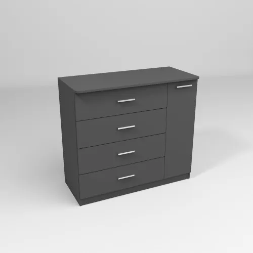 Комод Сабрина №2, Антрацит, 1100/500/1000