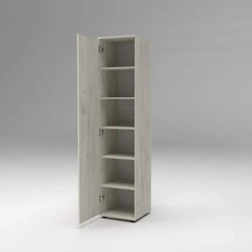 Пенал з полицями Ketrin К-2, Дуб Крафт Білий, 420/425/1880