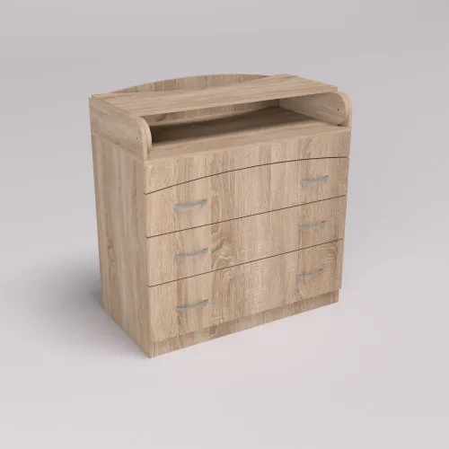 Комод пеленальный №2, Дуб Сонома, 864/465/916