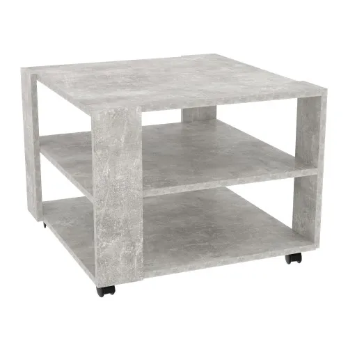 Стіл журнальний Квант №4, Бетон, 600/600/450