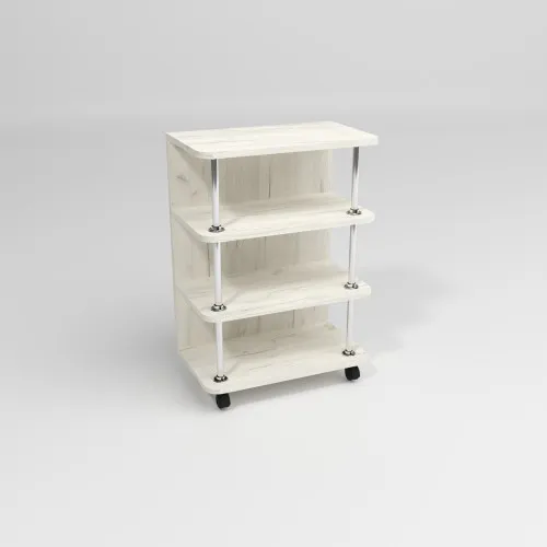 Тумба мобільна ТМ-3, Дуб Крафт Білий, 500/300/700