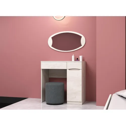 Трюмо Дельта, Дуб Крафт Белый, 850/450/850