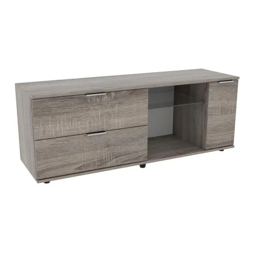 Тумба TV Ketrin К-9, Дуб Сонома Трюфель, 1400/425/530