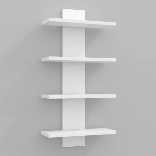 Полка навесная ПН-5, Белый, 350/140/700