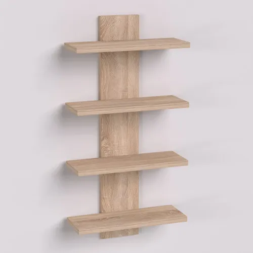 Полка навесная ПН-5, Дуб Сонома, 350/140/700