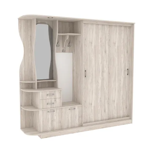 Прихожая Люкс-купе LUX, Самоа Дымчатый, 2200/500/2100