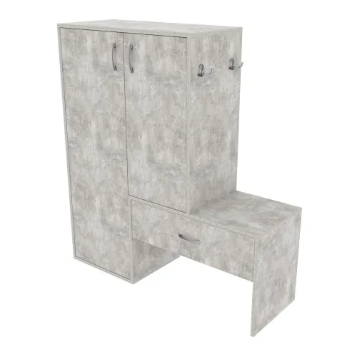 Тумба для обуви №6, Бетон, 1100/360/1200