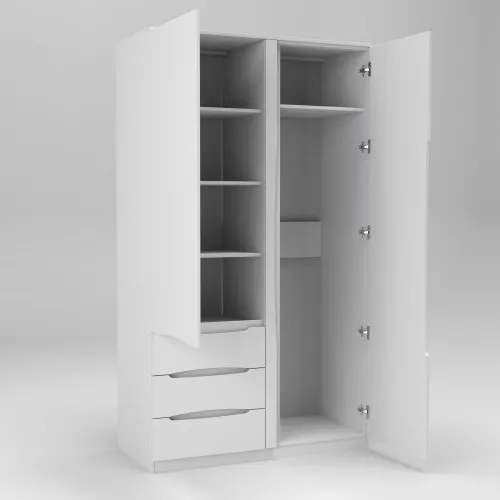 Шкаф Дельта 1, Белый, 1200х550х2100