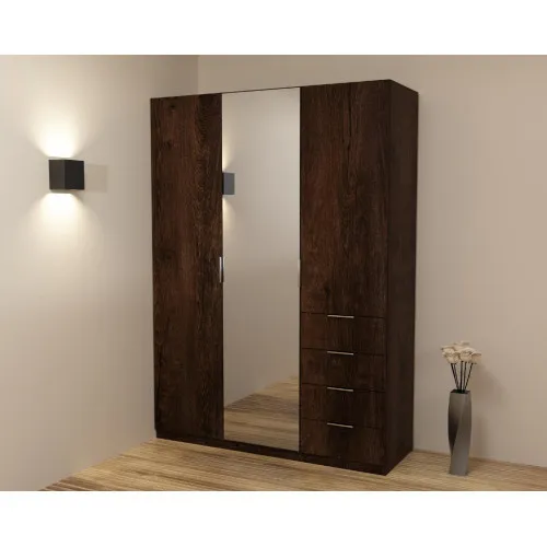 Шкаф Кристалл 2, Дуб Конкордия, 1500х520х2100