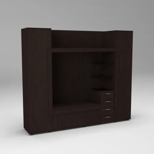 Стенка в гостиную под ТВ Exo-1, Венге Магия, 2160х420х1850