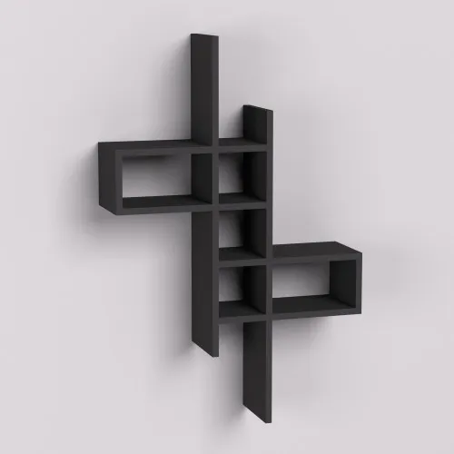 Полка навесная П-2, Антрацит, 630/180/960