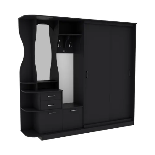 Прихожая Люкс-купе LUX, Антрацит, 2500/500/2100