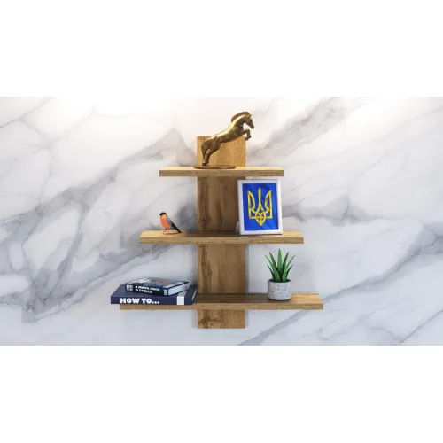 Полка навесная П-1, Дуб Аппалачи, 500/140/500