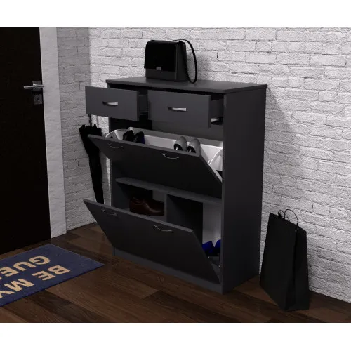 Тумба для обуви №4, Антрацит, 800/350/1010