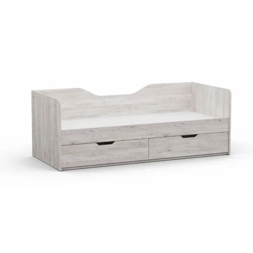 Кровать односпальная L-3, Самоа Дымчатый, 1932х850х700