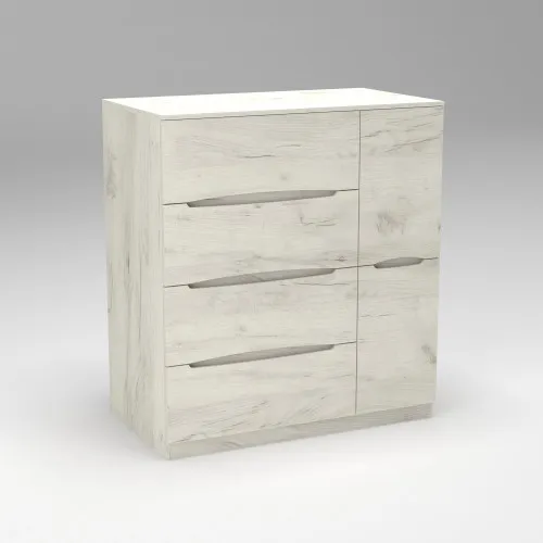 Комод Дельта №2, Дуб Крафт Білий, 1090/610/1200