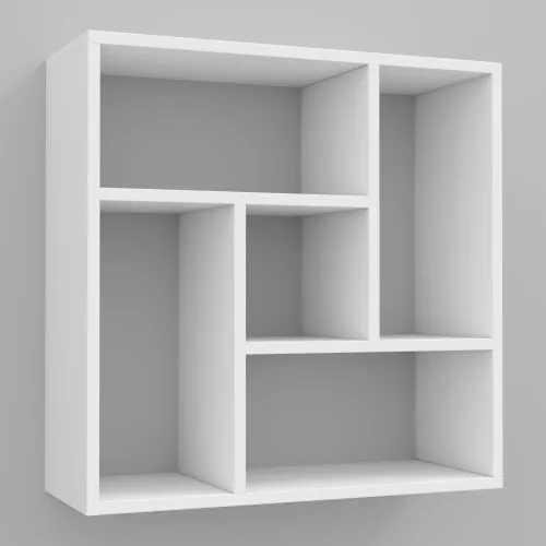 Полка навесная П-3, Белый, 610/230/610