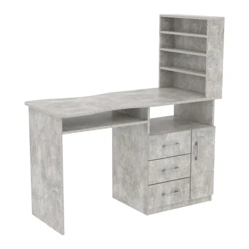 Стол маникюрный СМ-1, Бетон, 1230/550/1264