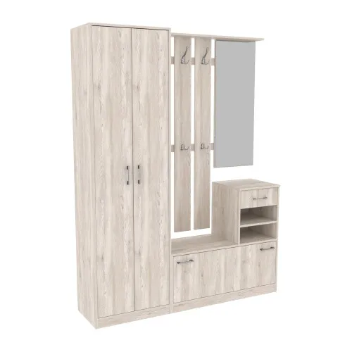 Прихожая Соло-3, Самоа Дымчатый, 1600/400/2100