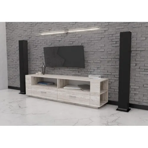 Тумба TV №4, Дуб Шамони Светлый, 1800/400/500