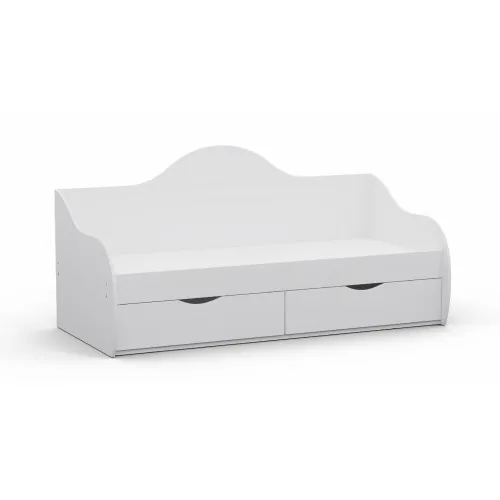 Кровать односпальная L-2, Белый, 1932х900х954
