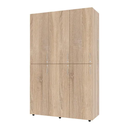 Шкаф секционный для раздевалки ШС-1, Дуб Сонома, 1200/468/1900