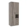 Шкаф для одежды Tetris Т-1, Дуб Сонома Трюфель, 800/520/2100