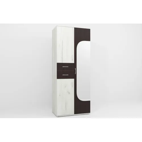 Прихожая ГКШ-2, Дуб Крафт Белый/Венге Магия, 840/520/2100