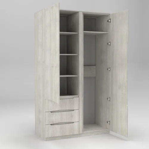 Шкаф Дельта 1, Дуб Шамони Светлый, 1200х550х2100