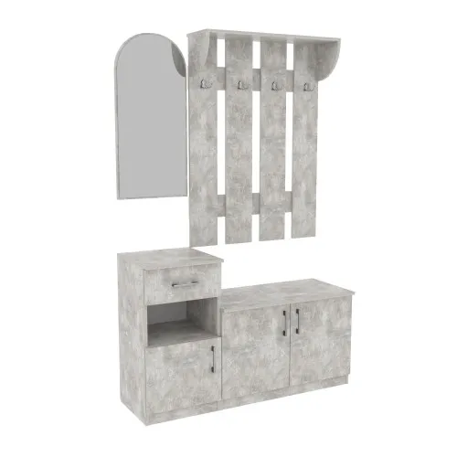 Прихожая Алиса, Бетон, 1200/400/1880