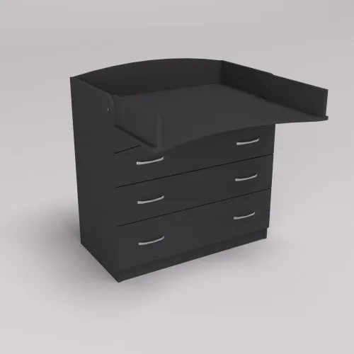 Комод пеленальный №2, Антрацит, 864/465/916