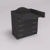 Комод пеленальный №1, Антрацит, 864/465/1020