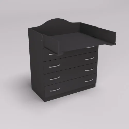 Комод пеленальный №1, Антрацит, 864/465/1020