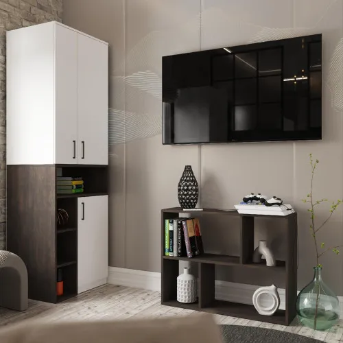 Полка приставная Т-9, Дуб Конкордия, 934/250/700