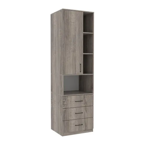 Шкаф для одежды Tetris Т-4, Дуб Сонома Трюфель, 600/520/2100