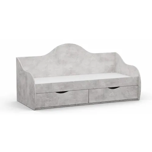 Кровать односпальная L-2, Бетон, 1932х900х954