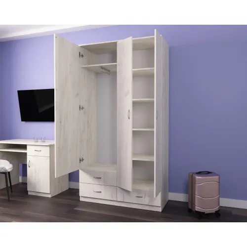 Прихожая ГКШ-8, Дуб Крафт Белый, 1120/480/2100