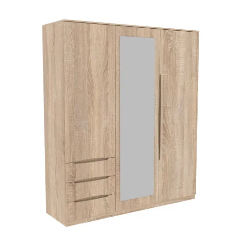 Шкаф Дельта 2, Дуб Сонома, 1800х550х2100