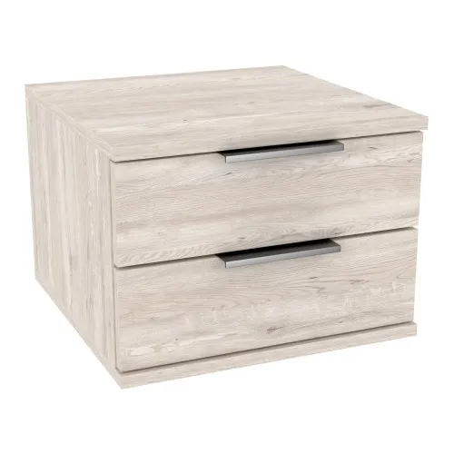 Тумба навесная прикроватная Кристалл, Самоа Дымчатый, 400/400/290